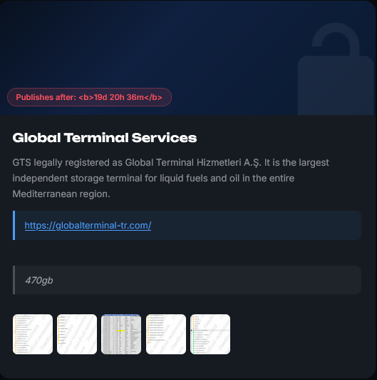 Global Terminal Services AS falls victim to DeadLock Ransomware