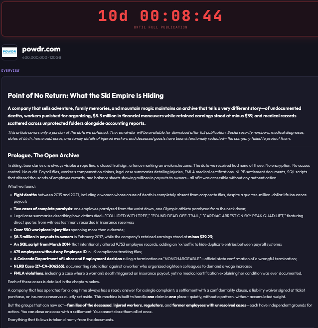POWDR falls victim to SETTRA Ransomware