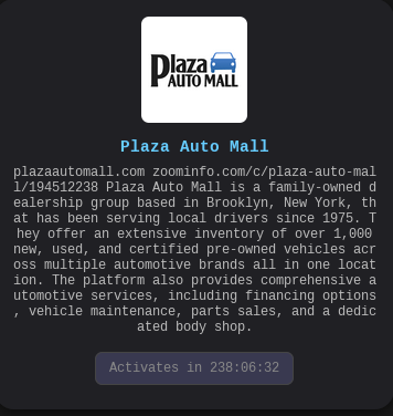 Plaza Auto Mall falls victim to The Gentlemen Ransomware