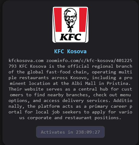 KFC Kosova falls victim to The Gentlemen Ransomware