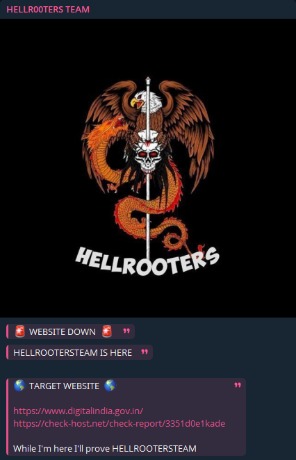 HellR00ters团队瞄准数字印度网站
