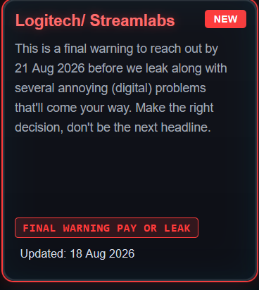 Alleged Data Breach of Streamlabs