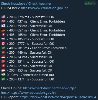 RBL LEVIATHAN GHOST targets the website of Ministry of Education