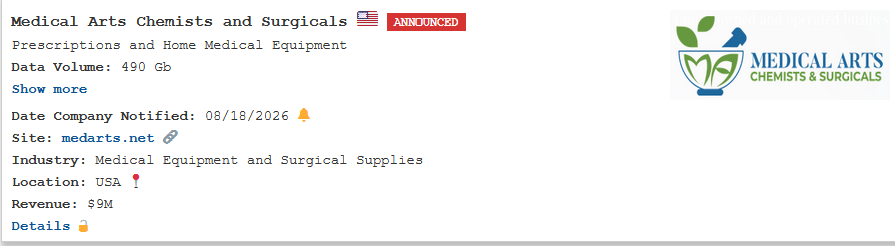 Medical Arts Chemists & Surgicals Falls Victim to Pear Ransomware