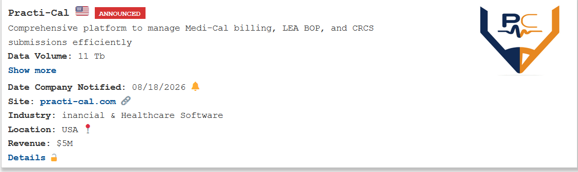 Practi-Cal Falls Victim to Pear Ransomware