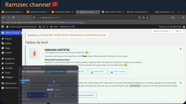 Ramzsec channel targets the website of Grande Loge Nationale Marocaine