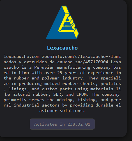 Lexacaucho | Laminados y Extruidos de Caucho S.A.C. Falls Victim to The Gentlemen Ransomware