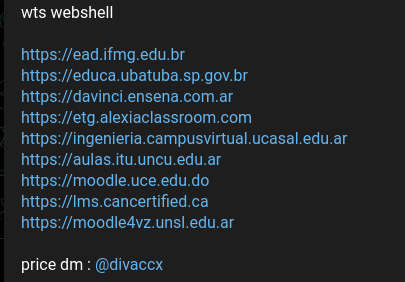 Alleged sale of web shell access to Universidad Central del Este