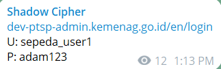 Alleged leak of login credentials to Kementerian Agama Republik Indonesia