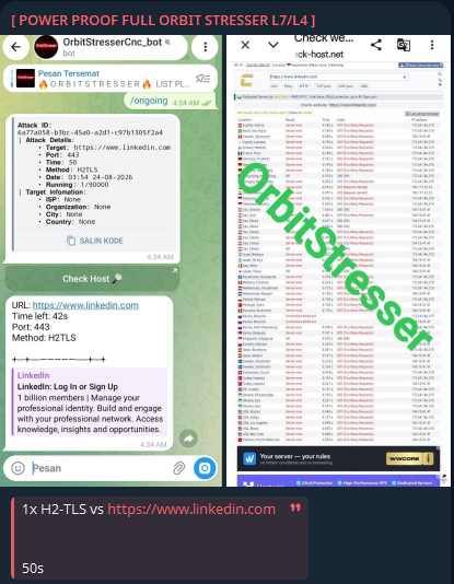 [ POWER PROOF FULL ORBIT STRESSER L7/L4 ] targets the website of LinkedIn