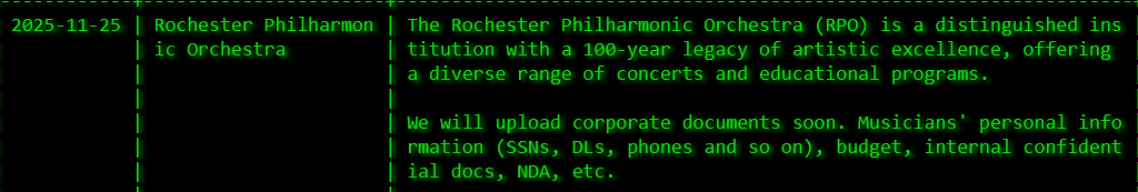 Rochester Philharmonic Orchestra成为Akira勒索软件的受害者