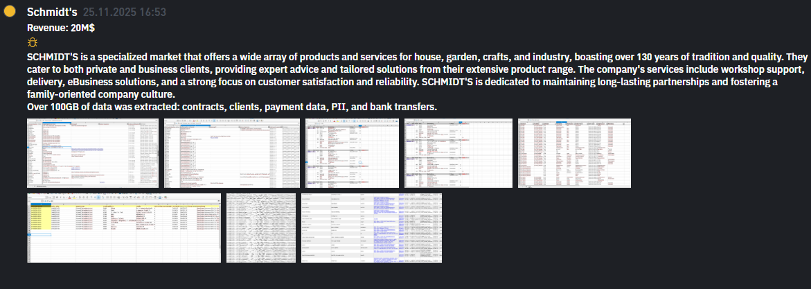 Schmidt’s Naturals成为INC RANSOM勒索软件的受害者