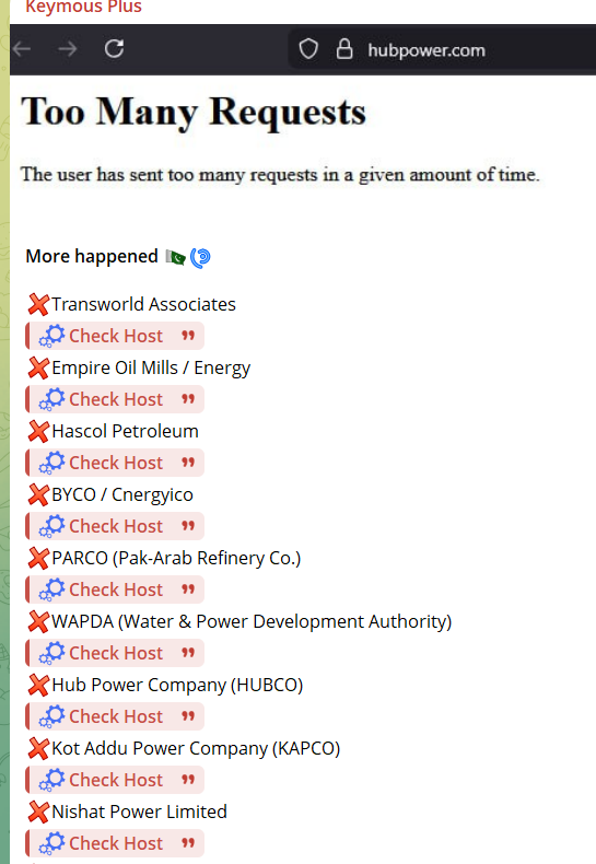 Keymous Plus针对Power中心有限公司(HUBCO)的网站