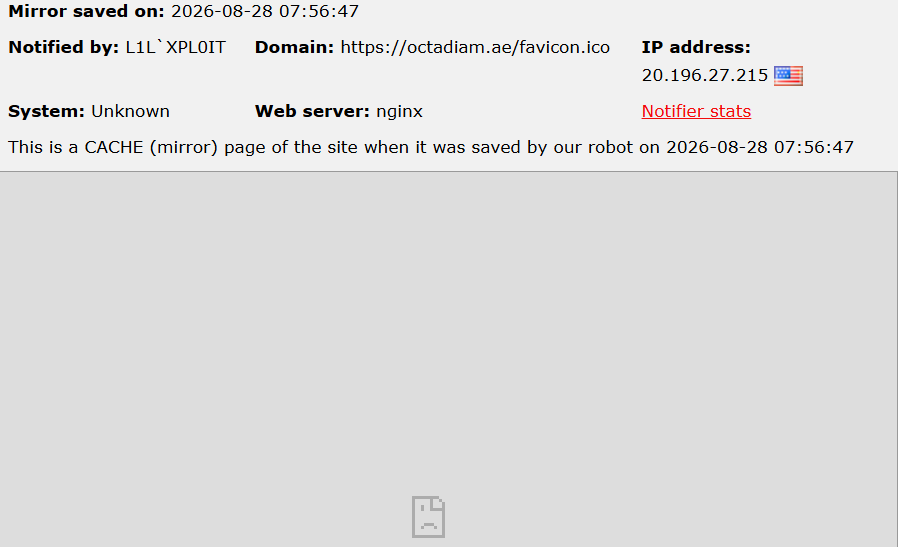 L1L’XPLOIT targets the website of OctaDiam