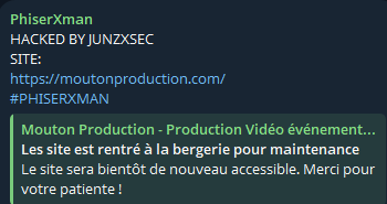 PhiserXman targets the website of Sheep Production