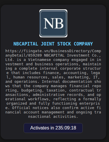 NBCAPITAL股份公司成为绅士勒索软件的受害者