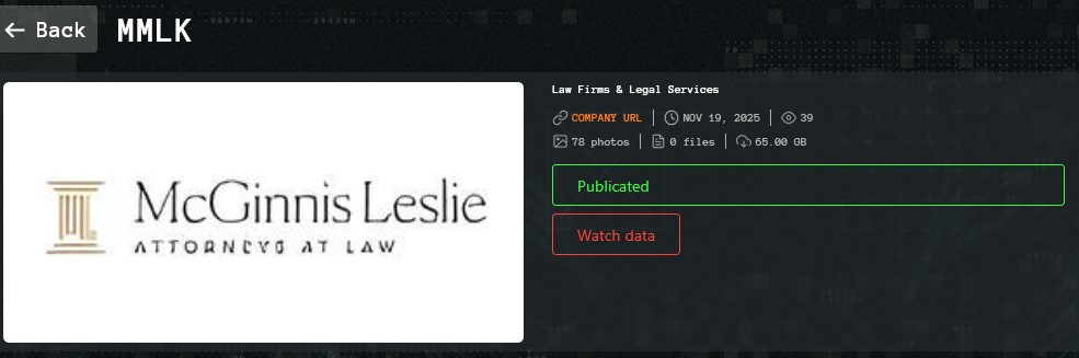 McGinnis Leslie律师成为Qilin勒索软件的受害者