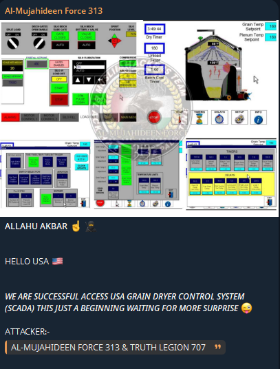 涉嫌未经授权访问美国谷物干燥机控制SYSTEM(SCADA)