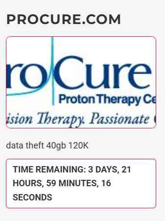 procure proton therapy成为DEVMAN 2.0勒索软件的受害者
