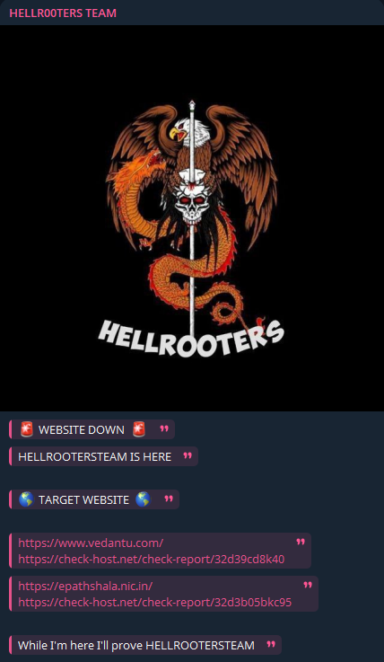HellR00ters团队瞄准韦丹图网站