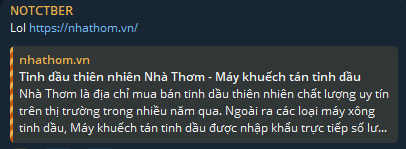 NOT-CTBER瞄准Nha Thom网站