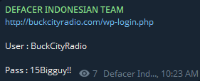 据称泄露巴克城Radio的登录权限