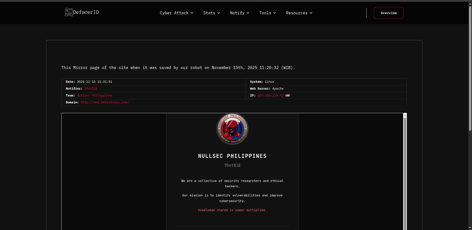 Nullsec菲律宾团队瞄准网站网站时代