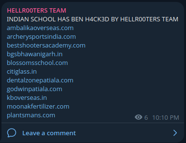 HellR00ters团队瞄准KB海外Patiala网站
