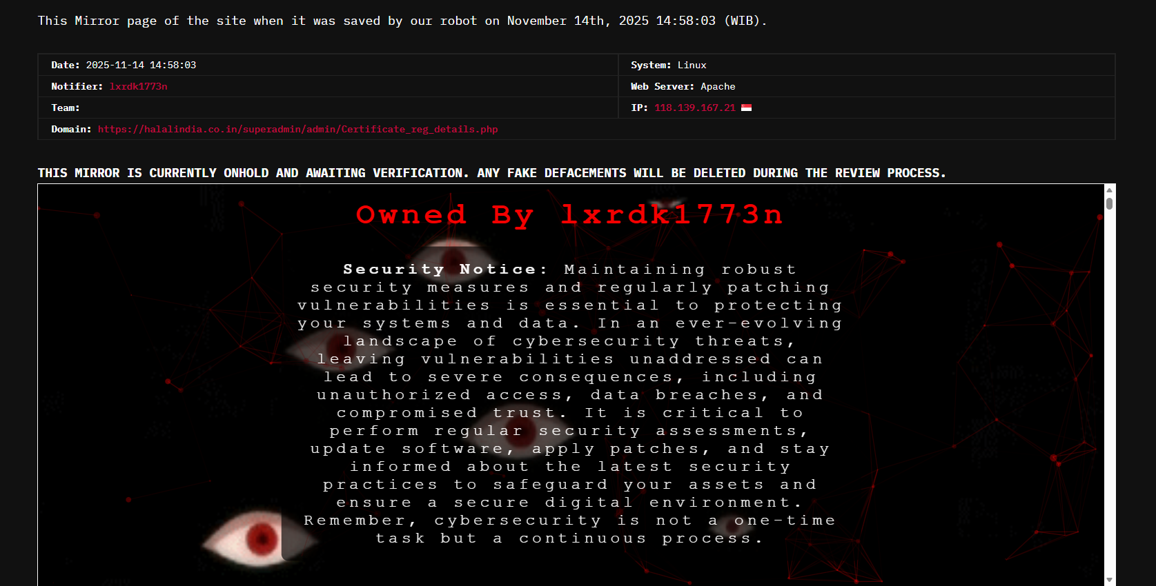 lxrdk1773n针对清真印度私人有限公司的网站。