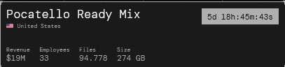 Pocatello Ready Mix和Inc.成为SECUROTROP勒索软件的受害者