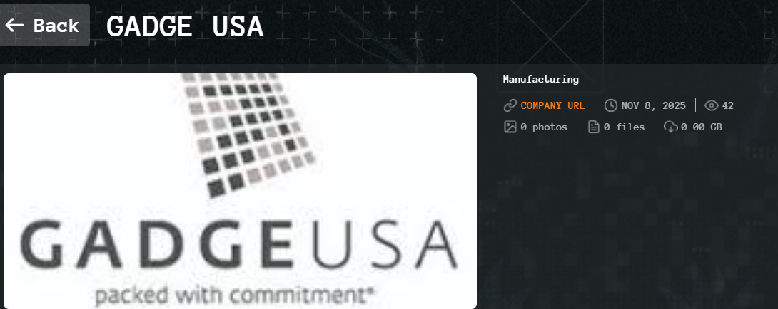 Gadge USA成为Qilin勒索软件的受害者