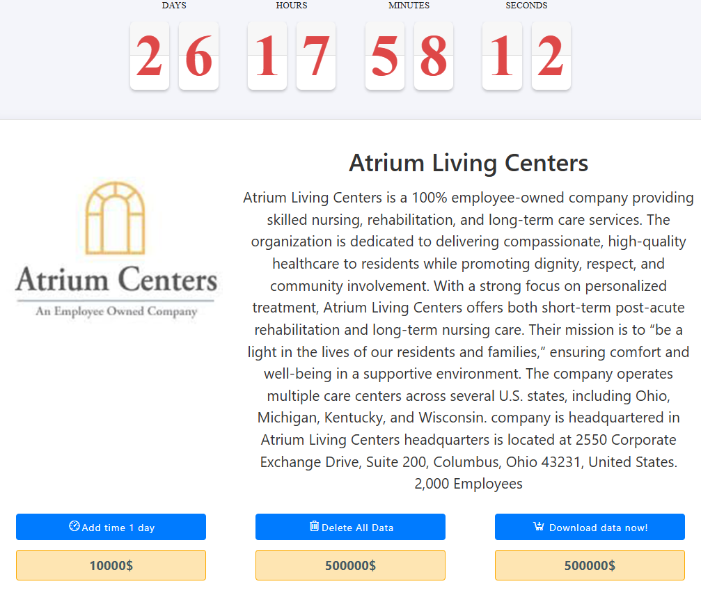 Atrium Centers成为MEDUSA勒索软件的受害者