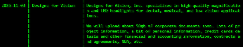 Vision的设计，Inc.成为akira勒索软件的受害者
