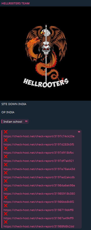 HellR00ters团队瞄准了印度欧洲学校的网站