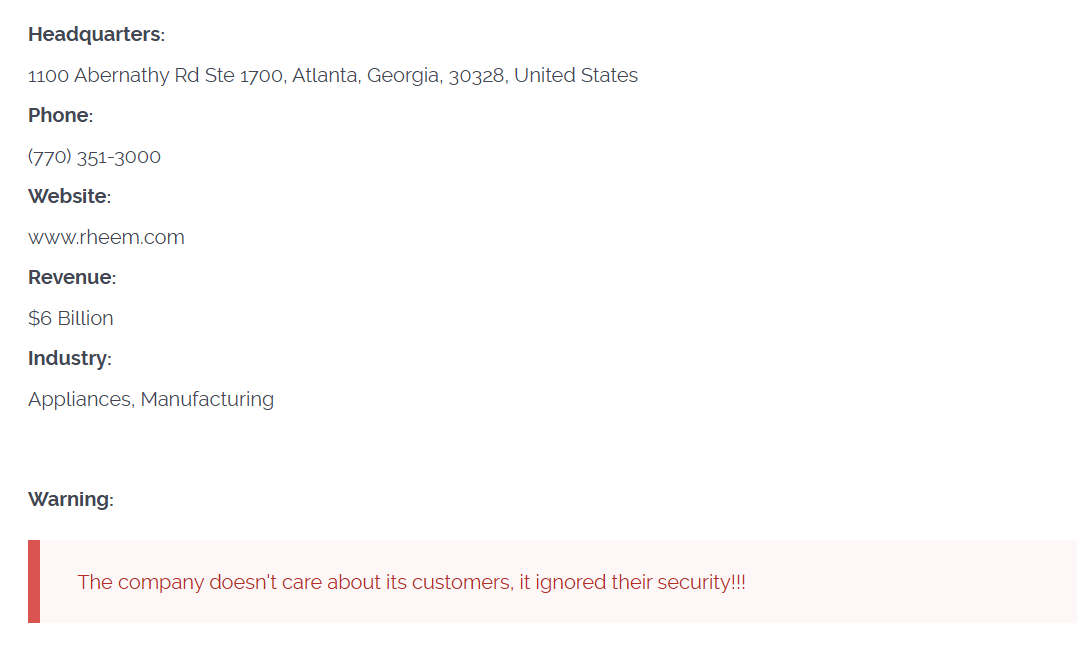 Rheem Manufacturing成为CL0P勒索软件的受害者
