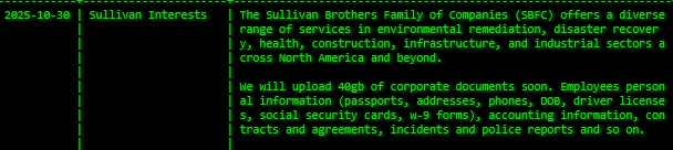 Sullivan Brothers家族公司成为akira勒索软件的受害者