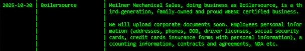 Boilersource成为akira勒索软件的受害者