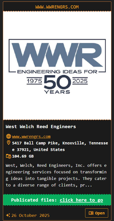 West、Welch、Reed Engineers、Inc.成为DragonForce勒索软件的受害者