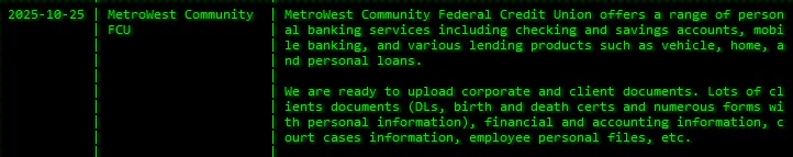 MetroWest社区FCU成为akira勒索软件的受害者