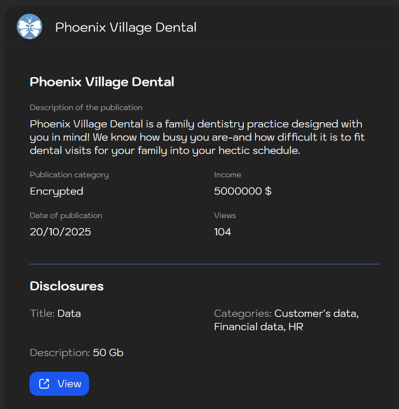 Phoenix村牙科成为Sinobi勒索软件的受害者