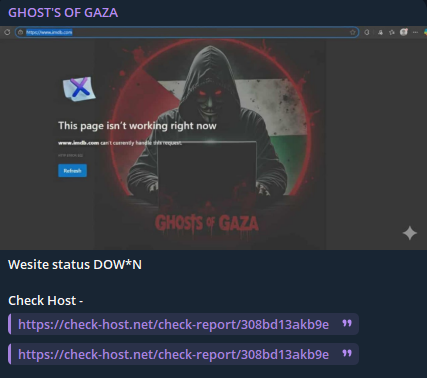 GHOST’S OF GAZA瞄准IMDb网站