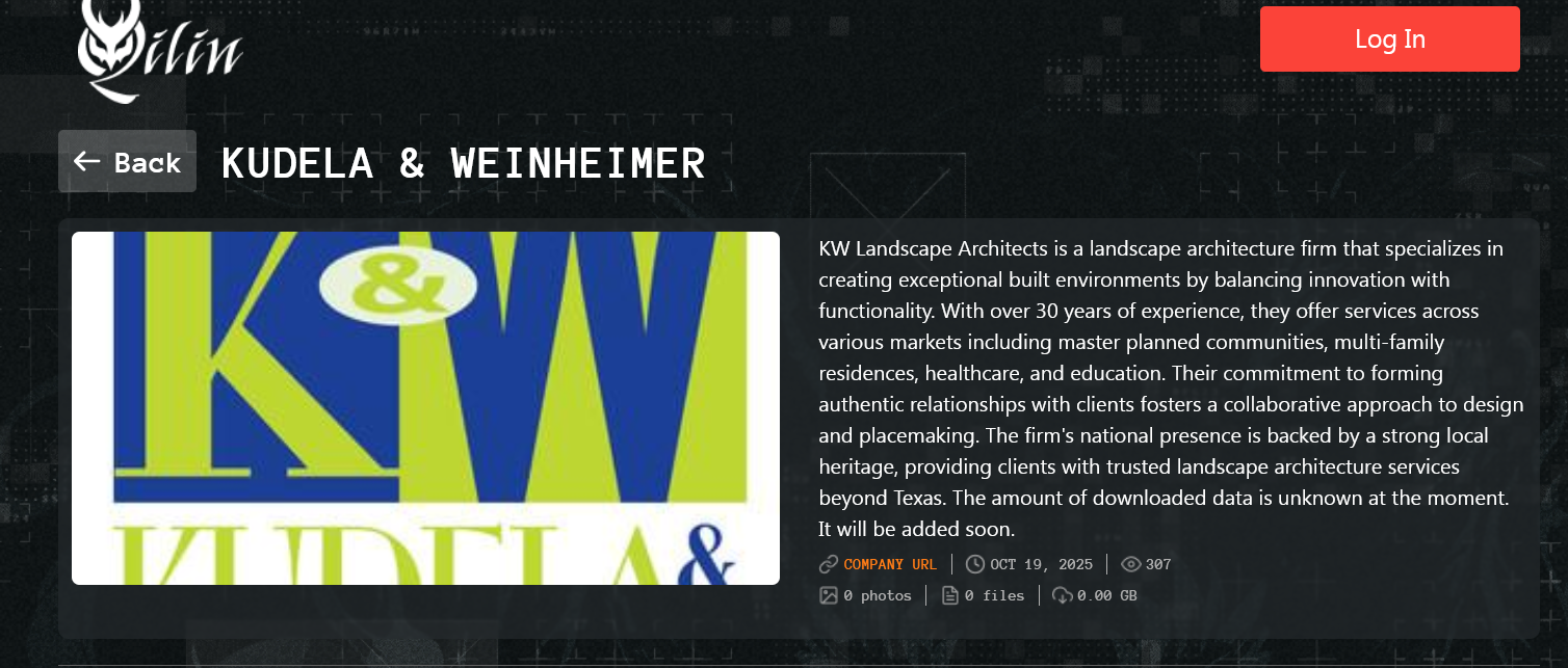KW Landscape Architects成为Qilin勒索软件的受害者