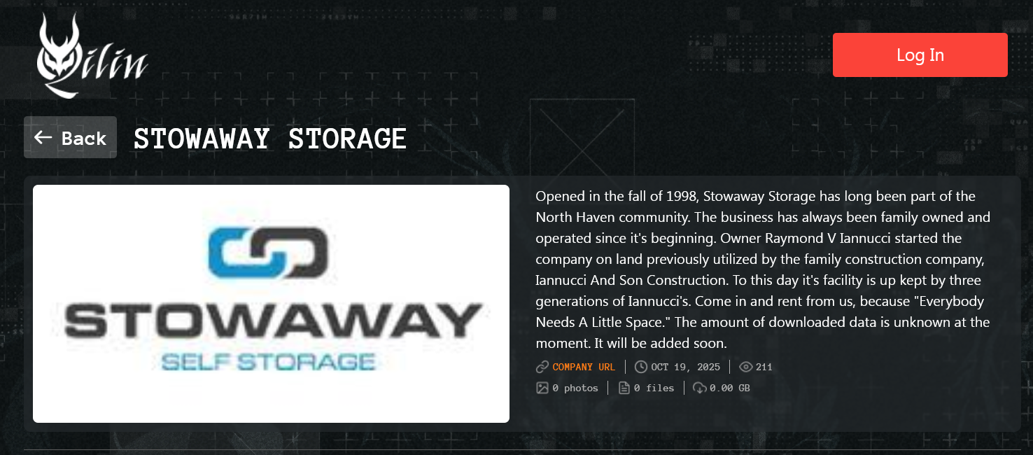 Stowaway Storage成为Qilin勒索软件的受害者