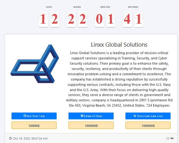 Linxx Global Solutions成为MEDUSA勒索软件的受害者