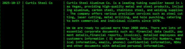 Curtis Steel成为Akira勒索软件的受害者