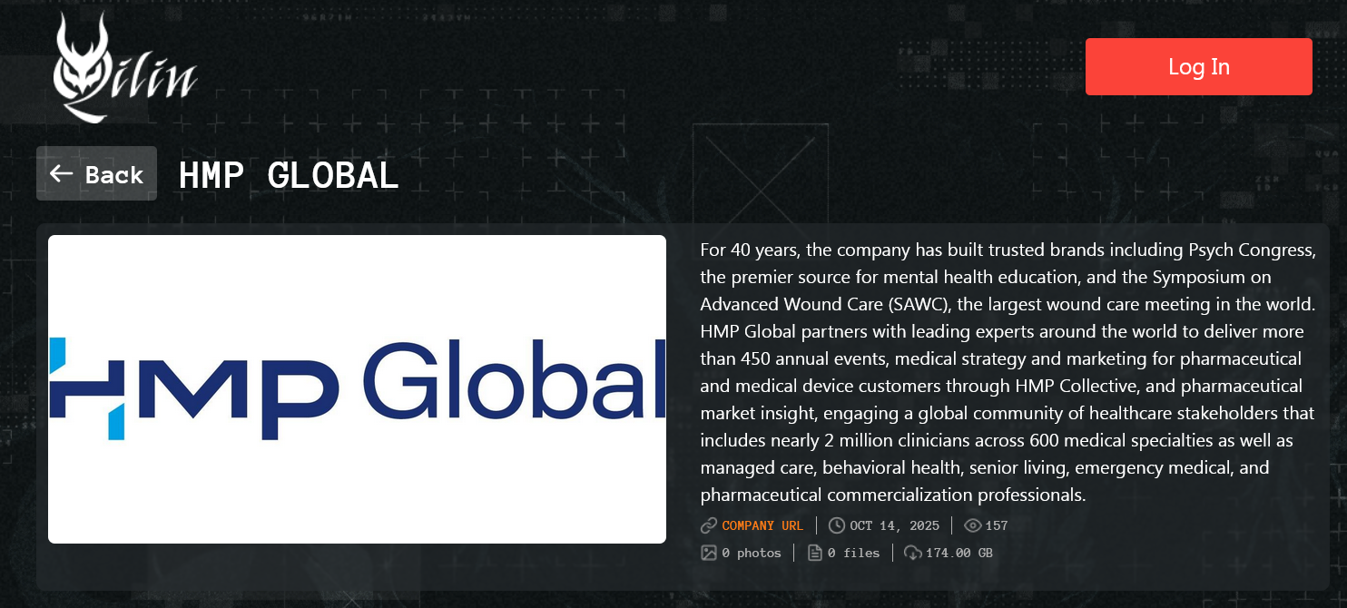 HMP Global成为Qilin勒索软件的受害者