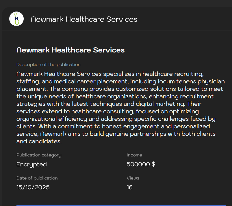 Newmark Healthcare Services成为Sinobi勒索软件的受害者