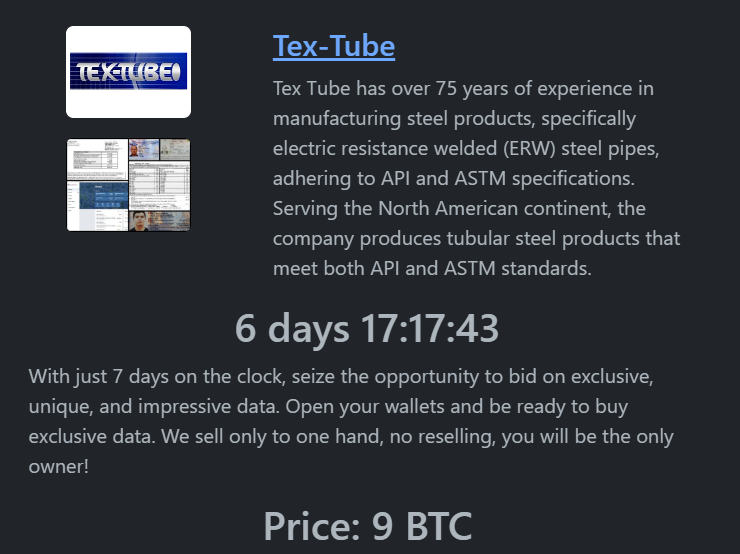 Tex Tube成为RHYSIDA勒索软件的受害者