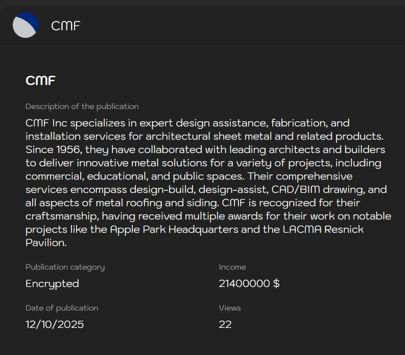 CMF Inc.成为Sinobi勒索软件的受害者