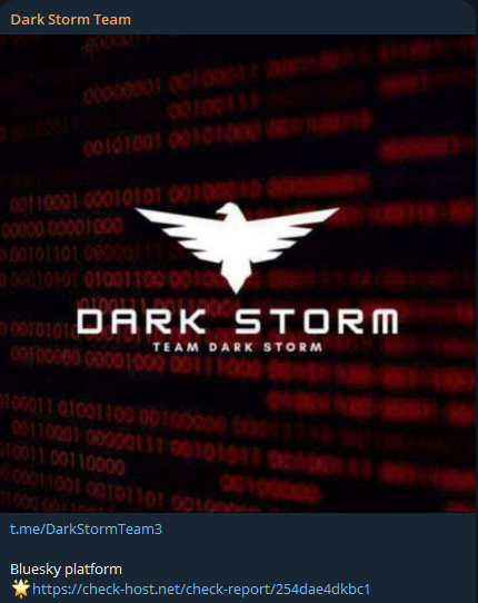 Dark Storm Team瞄准Bluesky网站